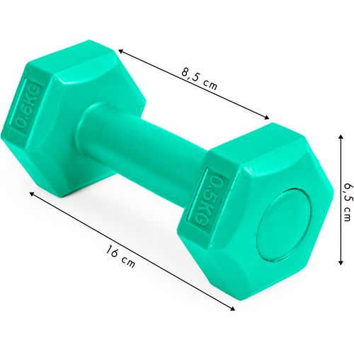 ModernHome bučice za vježbanje A1 2x0,5kg zelene slika 7