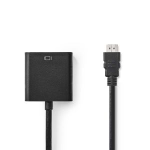 Adapter NEDIS, HDMI (M) na VGA (Ž), 0.2m, blister