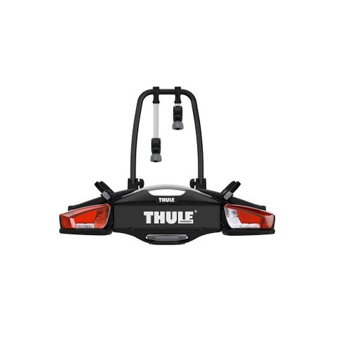 Thule VeloCompact 13-pinski nosač platforme za 2 bicikla koji se postavlja na kuku za vuču u kombinaciji crne boje / boje aluminija slika 2