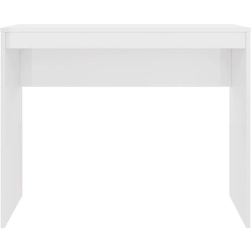 Radni stol visoki sjaj bijeli 90 x 40 x 72 cm od iverice slika 44