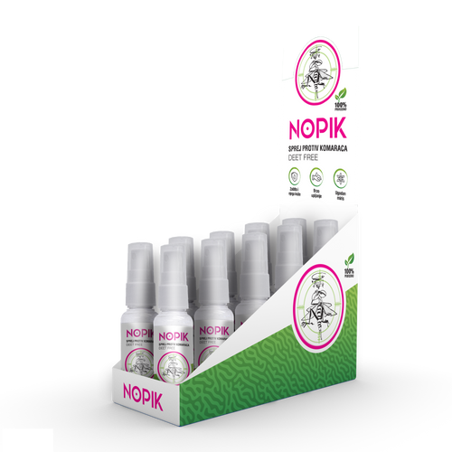 NOPIK - DEET FREE repelent protiv komaraca (pakiranje 10 x 30ml) slika 1