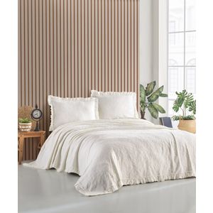 L'essential Maison Ilda - Cream Cream Double Bedspread Set