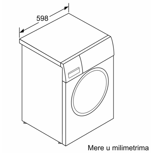 Bosch WGG142Z0BY Serija 6, Veš mašina, 9 kg, 1200 rpm, EcoSilence Drive, Dubina 58.8 cm slika 8