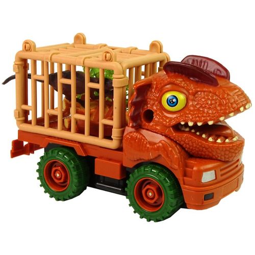 Dinosaur kamion transporter narančasti s dodacima slika 5