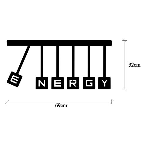 Wallity Metalna zidna dekoracija, Energy slika 7