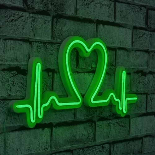 Wallity Ukrasna plastična LED rasvjeta, Love Rhythm - Green slika 9