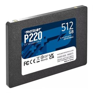 Patriot SSD P220 R550/W490, 512GB, 7mm, 2.5" P220S512G25