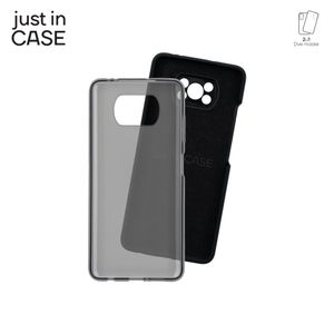 2u1 Extra case MIX paket CRNI za Poco X3 Pro