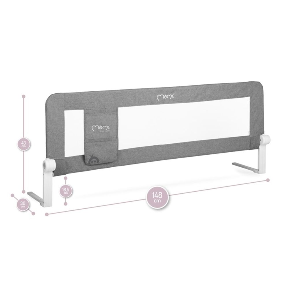 Momi Zaštitna ograda za krevet Lexi 148x43cm slika 8