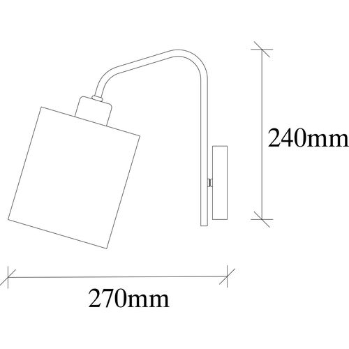 Ve - 6001 Nickel
Cream Wall Lamp slika 3