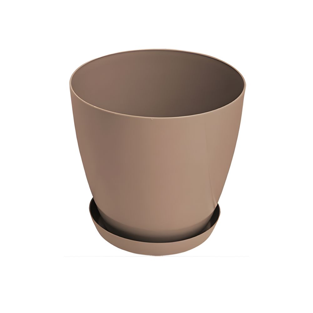Saksija LUX 18cm sa podmetacem moka slika 1