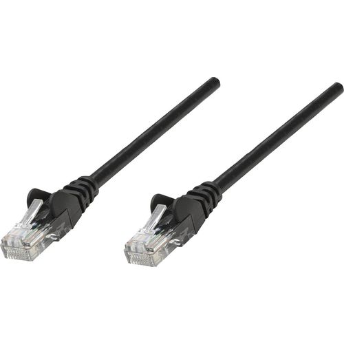 Intellinet 318143 RJ45 mrežni kabel, Patch kabel cat 5e U/UTP 0.50 m crna  1 St. slika 3