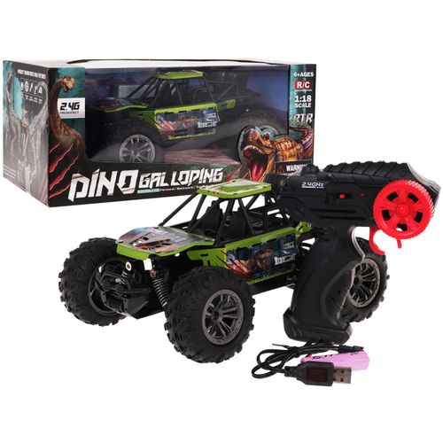 Buggy na daljinsko upravljanje DINO Crawler 1:18 R/C - zeleni slika 8