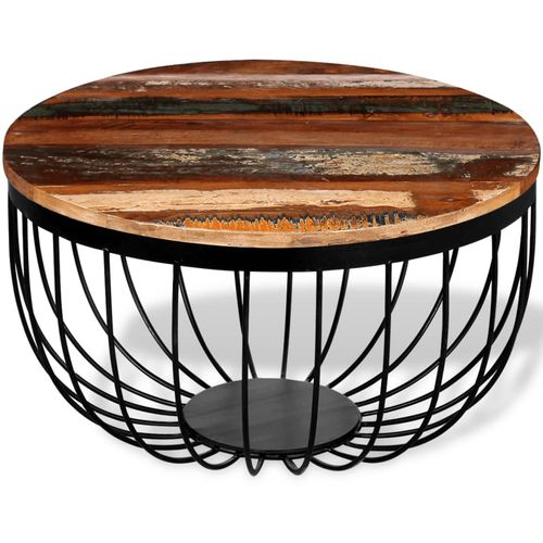 Stolić za kavu od masivnog obnovljenog drva slika 56