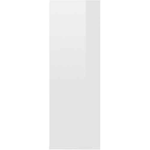 Stalak za cipele sjajni bijeli 54x34x100,5 cm konstruirano drvo slika 17