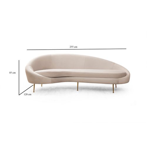 Atelier Del Sofa Trosjed ESES bež, Eses Left - Beige slika 7