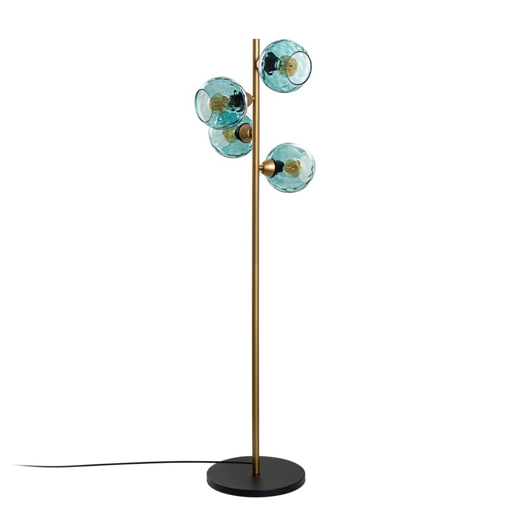 Podna Lampa Benek 15-14542 - Plava i Zlatna slika 4