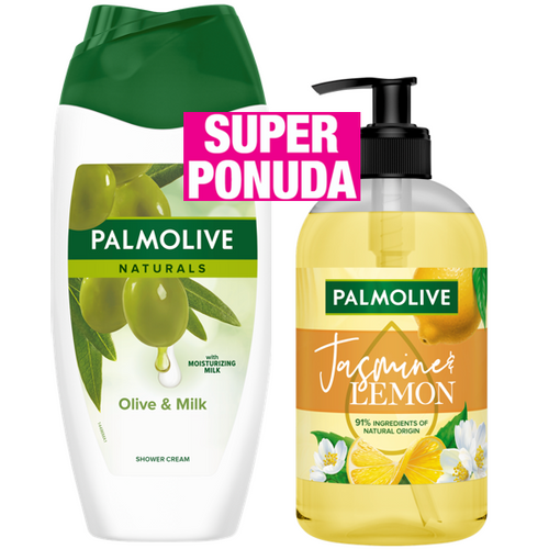 Palmolive gel za tuširanje olive 500ml + Tekući Sapun Jasmine 500ml  slika 1