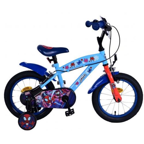 Dječji bicikl Volare Spidey Kids 14" plavi s dvije ručne kočnice slika 1