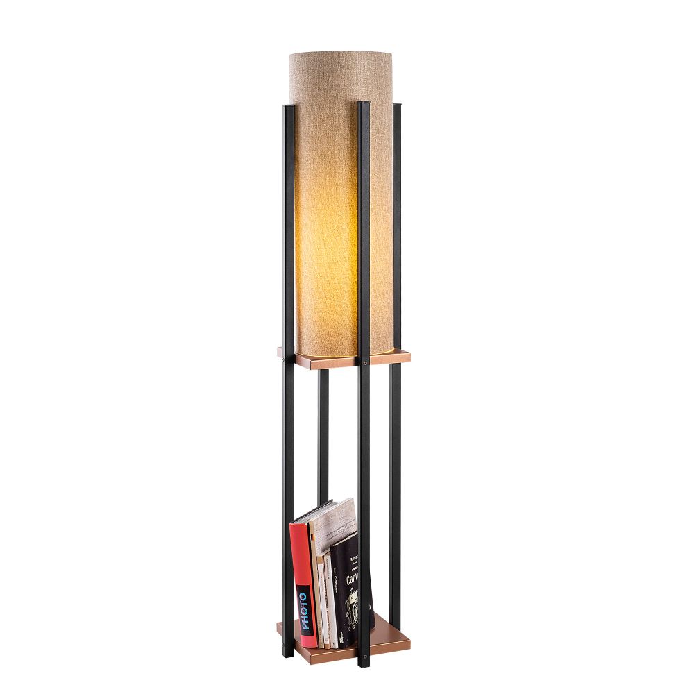 7128 - Crna, Bakrena Crna Stona Lampa slika 3
