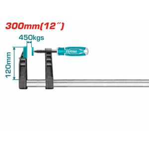 TOTAL Stolarska stega F 12x300mm THT1321201