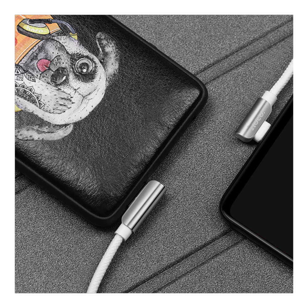 hoco. USB kabl za smartphone, micro USB, 1.2 met., 2.4 A, bijela - U42 Exquisite steel, Micro USB, WH slika 4