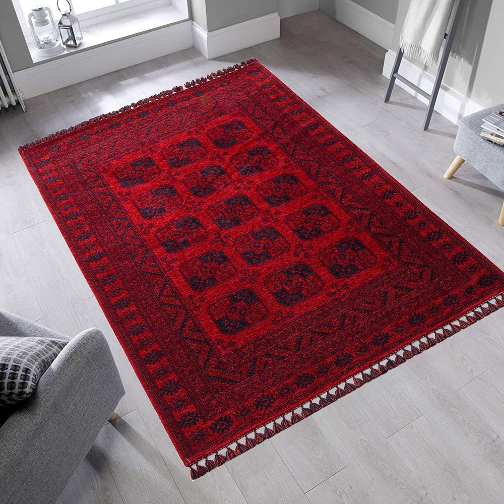 Tamnoplavi Tepih Bhr 01 - Red (160 x 230 cm) slika 1