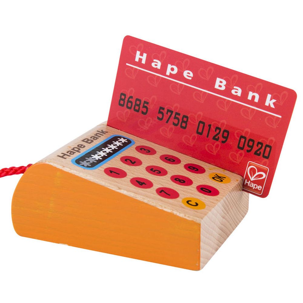 Hape Drvena kasa Checkout Register E3121B slika 6