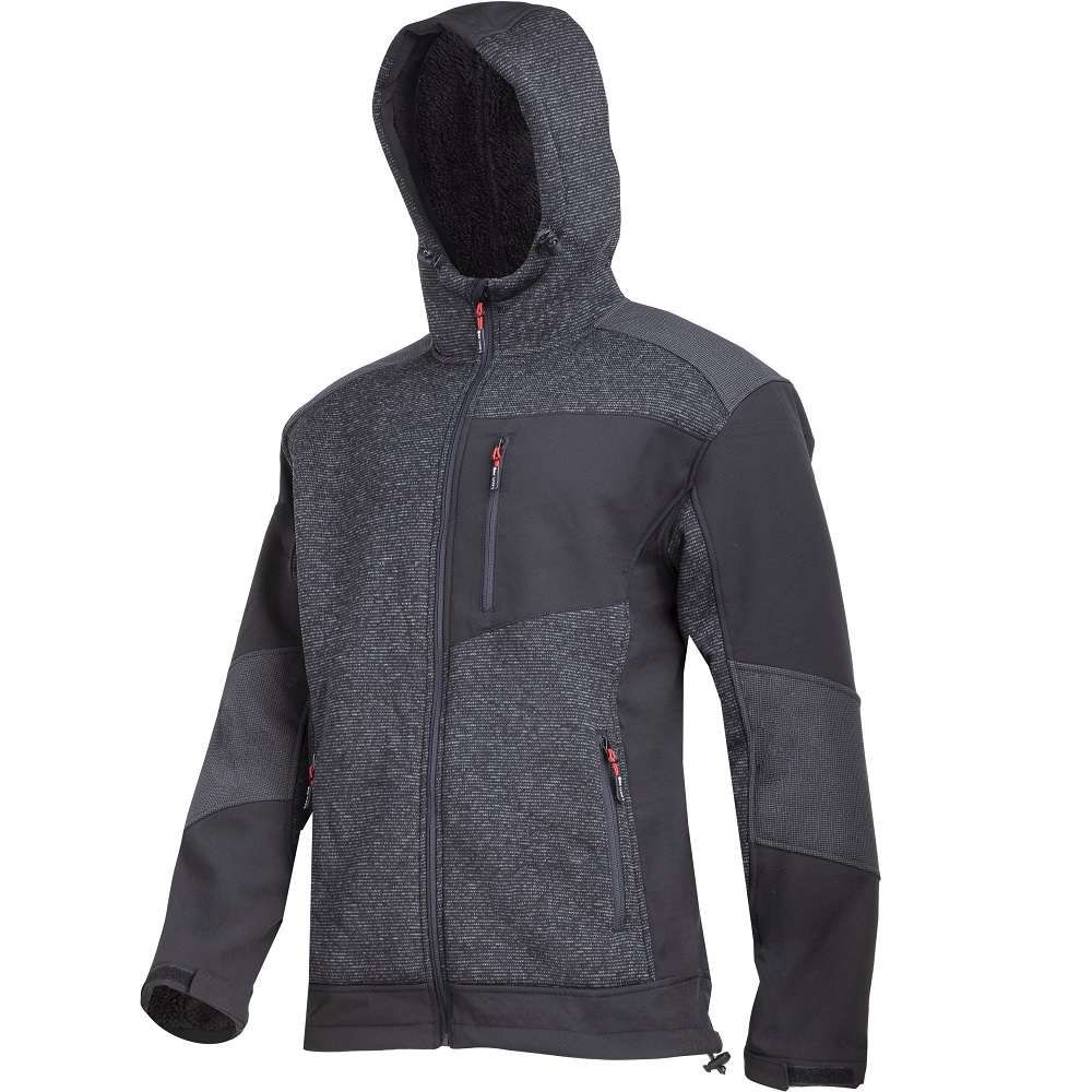 PODSTAVLJENA ŠERPA JAKNA CRNO-SIVA XL  L4094304 slika 1