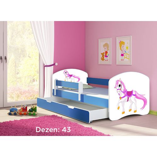 Deciji krevet ACMA II 140x70 F + dusek 6 cm BLUE43 slika 1