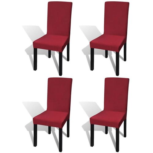 Rastezljive navlake za stolice 4 kom Bordo slika 2