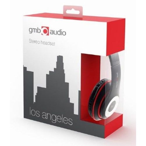 MHS-LAX-B Gembird Stereo slusalice sa mikrofonom Los Angeles black (1x3,5mm) slika 3