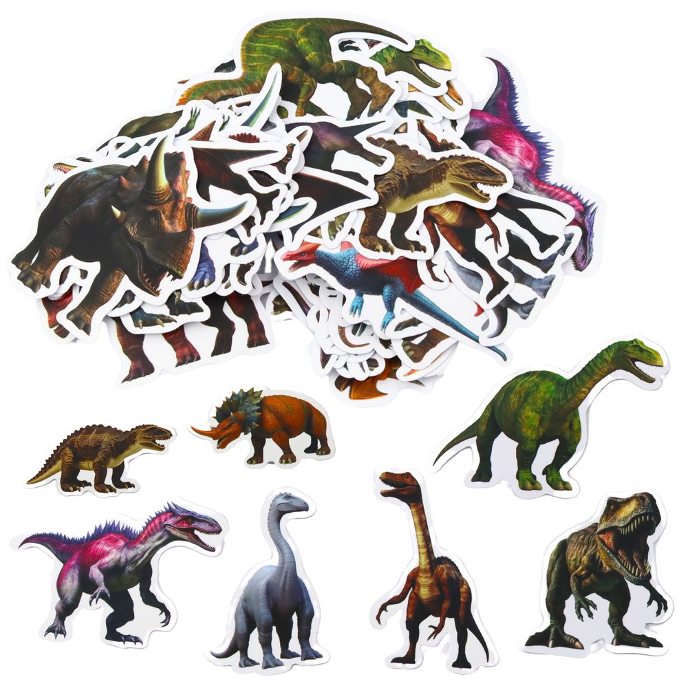 Set naljepnica za djecu s dinosaurima 4-7 cm 50 kom slika 1