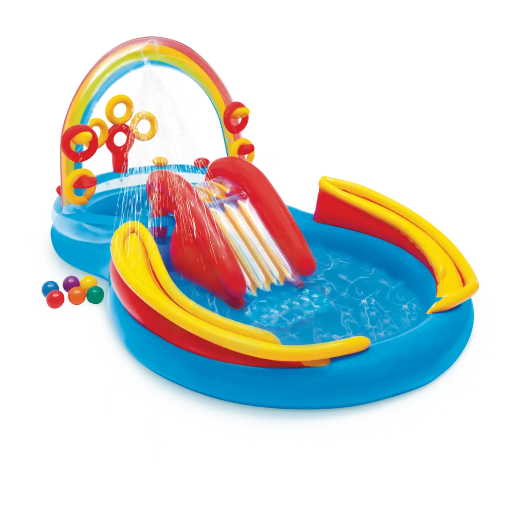 Intex bazen-igraonica 297x193x135 cm rainbow 57453NP slika 1