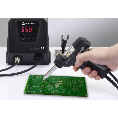 TOOLCRAFT ZD-8925 stanica za odlemljivanje digitalni 90 W 160 - 480 °C uklj. desoldering slika 4