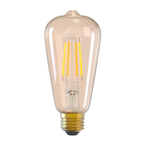 TELLUR SMART WIFI FILAMENT BULB E27, 6W, AMBER, BIJELA/TOPLA, DIMMER slika 1