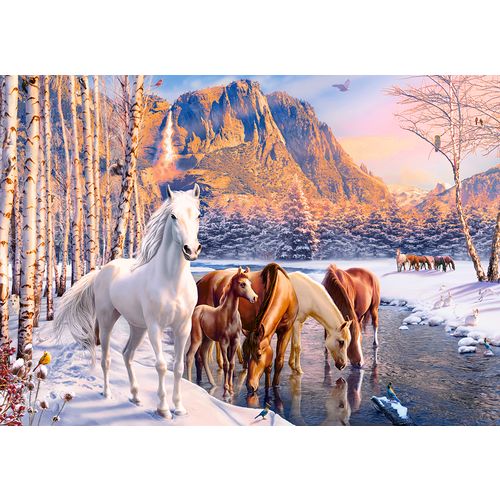 Castorland puzzle divlji konji 500kom. slika 2