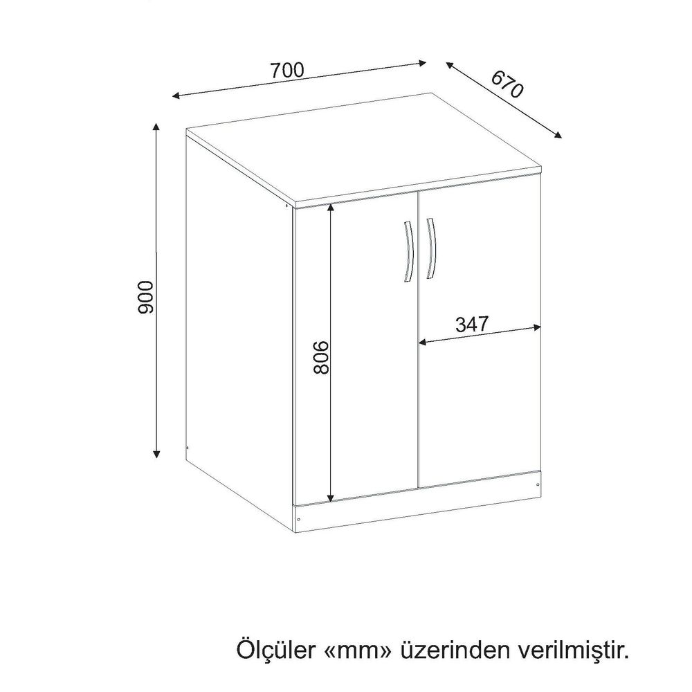 Benito Alt - White White Bathroom Cabinet slika 5