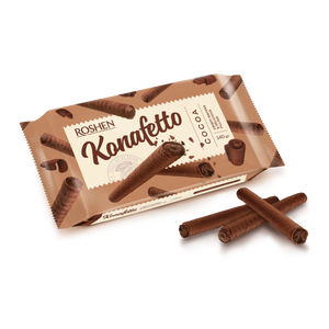 Roshen Konafetto vafel rolice s kakao kremom 140g