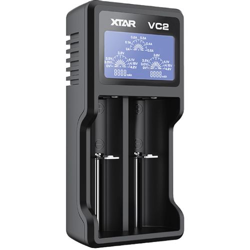 XTAR-VC2 USB punjač akumulatora do 2 kom. sa displejem slika 1