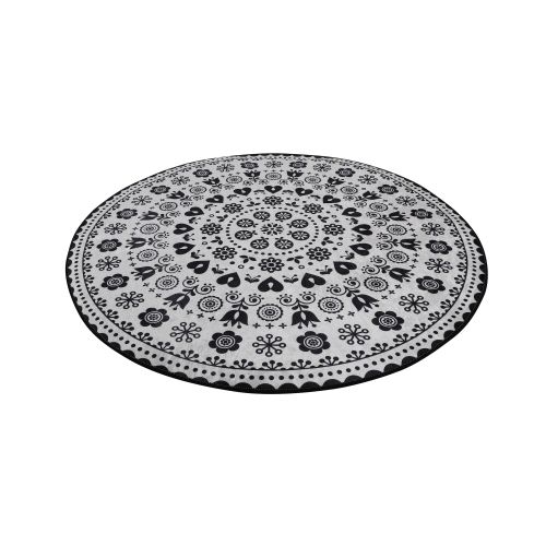 Venice - Black (140) Multicolor Bathmat slika 4