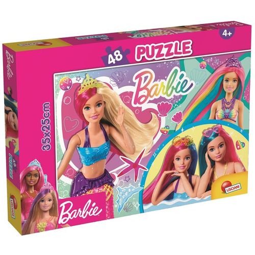 Slagalica Lisciani 48Pcs Barbie 2U1 Slozi I Oboji 99443 slika 1