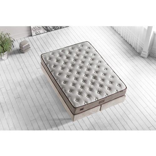 Woody Fashion Madrac, Bijela boja Bež Smeđa, Cotton 90x200 cm Single Size Luxury Soft Mattress slika 3