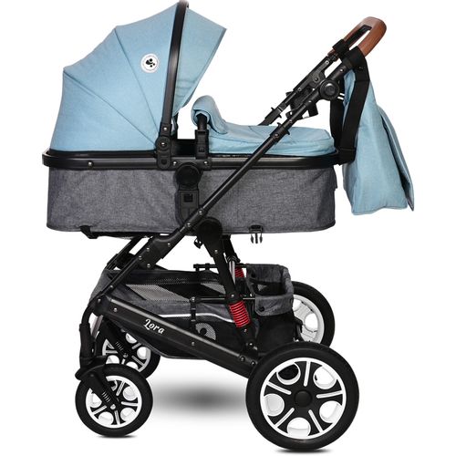 LORELLI LORA Sky Blue Kolica 3u1: Košara + Autosjedalica + Zimska Navlaka (0mj+) - (do 15kg/96cm) slika 4