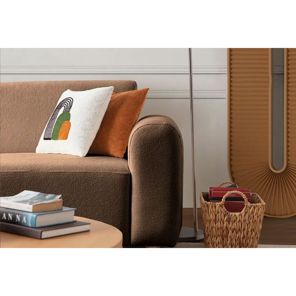 Ugaona Sofa S-Loft Left - smeđa boja slika 7