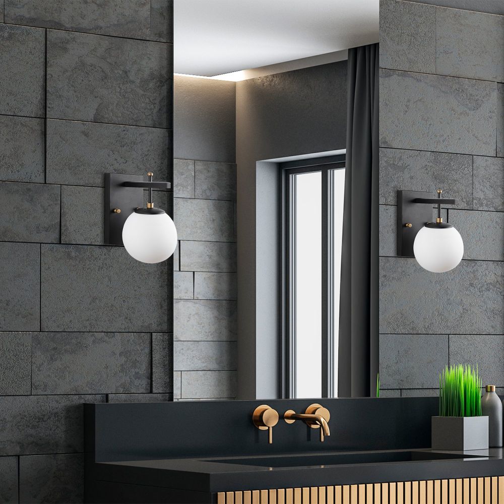 Zahar - 13113 Crna Antikna Bijela Zidna Lampa slika 3