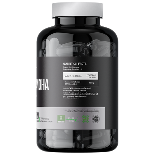 Basic Supplements Ashwagandha Pro 120 Kapsula  slika 2