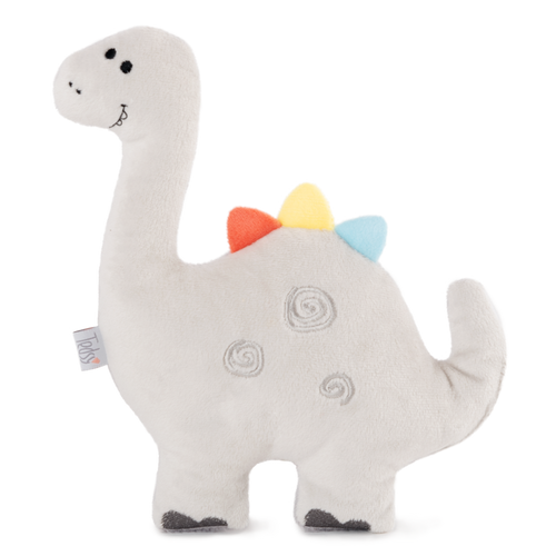 Amek plišana igračka i zvečka Dinosaur Rorry 20 cm - Grey slika 1