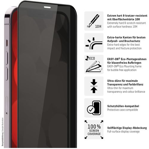 DISPLEX zaštitno staklo Privacy Glass FC iPhone 14 Pro Max (01709) slika 5