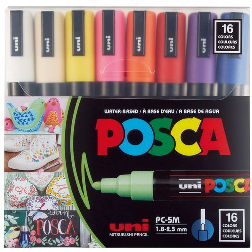 Uni pak marker Posca pc-5m 16/1  slika 2